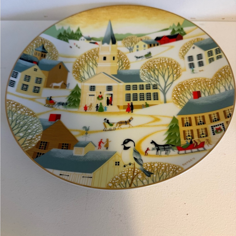1984 World Book Christmas Plate